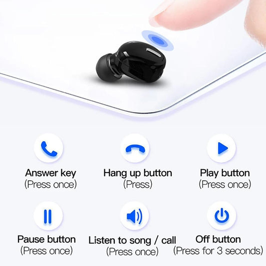 Bluetooth Earphone Wireless Headset With Mic